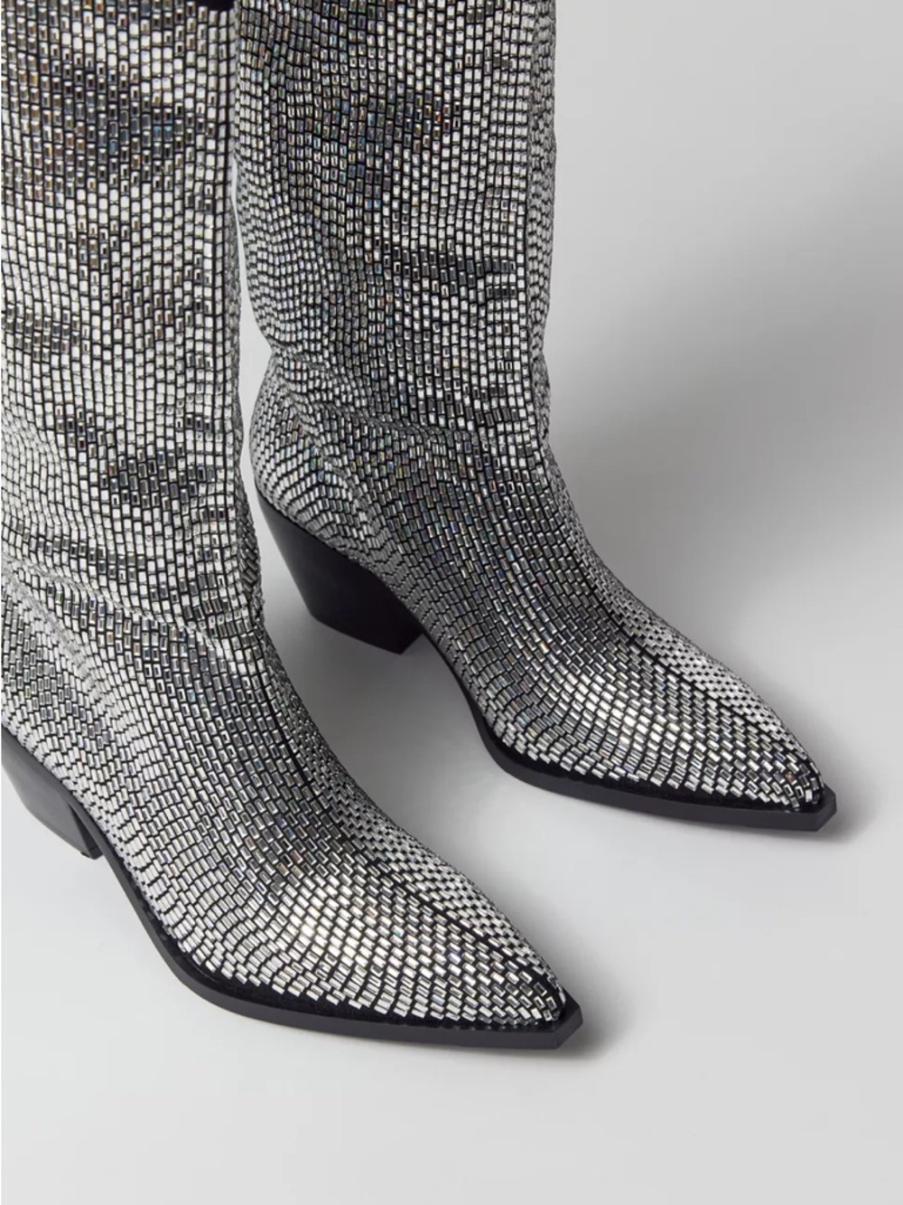 Azalea Wang Ingrid Crystal Cowboy Boots – Size 10 – Rhinestone – SOLD OUT